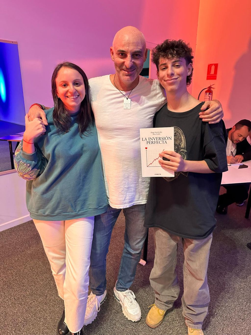 Diego con sus hijos