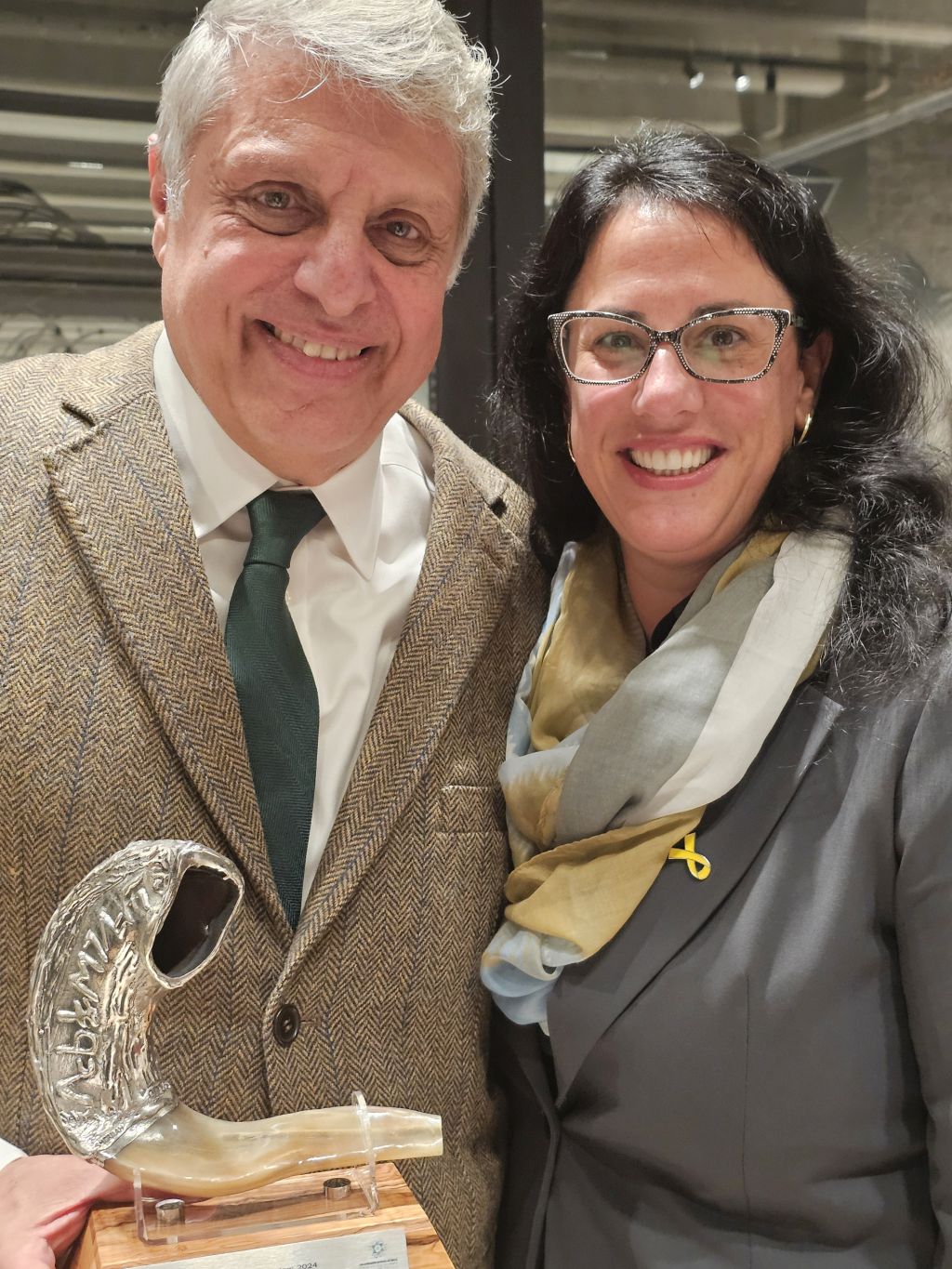 El Dr. Abdala y la Embajadora de Israel