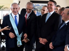 Algunas imágenes de la visita de Netanyahu a Brasil