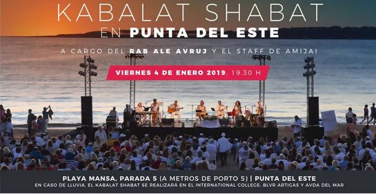 Kabalat Shabat en la playa
