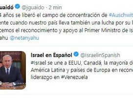 JUAN GUAIDÓ AGRADECE A NETANYAHU POR EL RECONOCIMIENTO