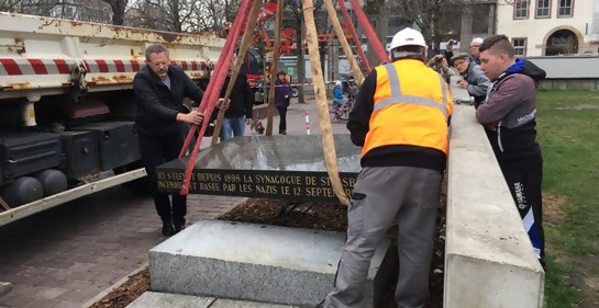 Memorial de la sinagoga de Estrasburgo de la II Guerra Mundial fue vandalizado