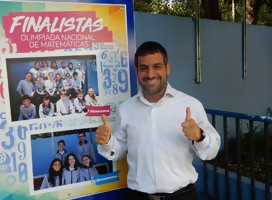 Con el Rav Oved Avrej de Yavne, cuyos primeros pasos en Uruguay fueron en la Escuela Integral.