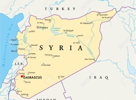 Mapa de Siria