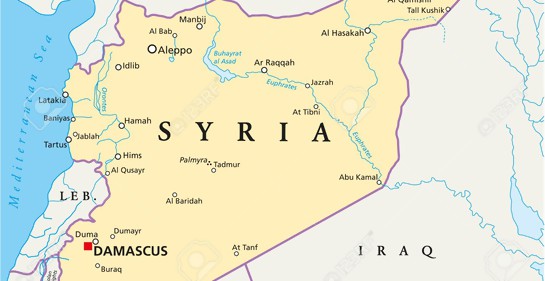 Mapa de Siria
