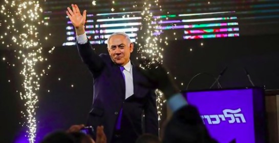 Netanyahu en la noche de las elecciones (Foto: Facebook)