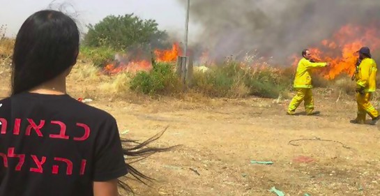 Videos: mira los incendios en Israel y la reacción policial.