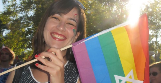 Cada uno con su bandera. En la marcha gay de Jerusalem hace pocos años