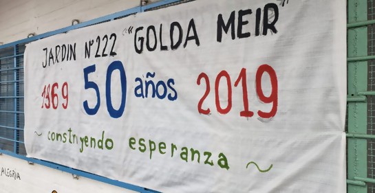 Feliz aniversario al Jardín Golda Meir de Casavalle