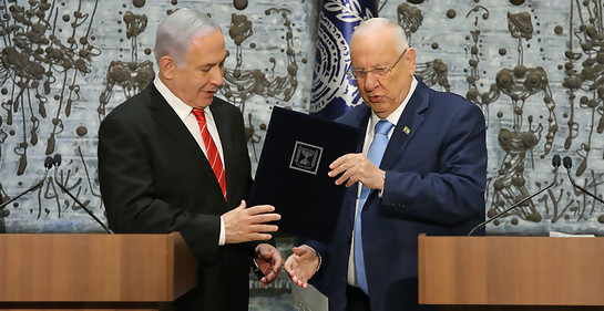 Rivlin encargó a Netanyahu la formación del gobierno