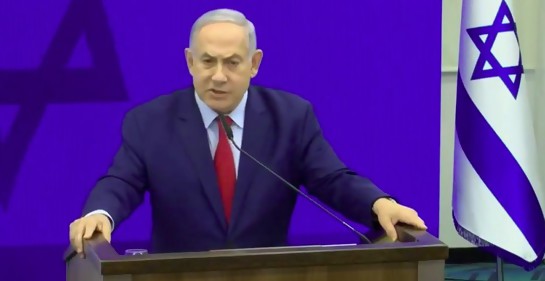 Netanyahu, en propaganda electoral ya prohibida, promete: