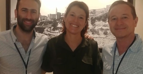 Pablo Ferández, Camila Cibils y Daniel Castro en Jerusalem