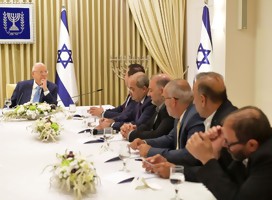La delegación de la Lista Conjunta reunida con Rivlin