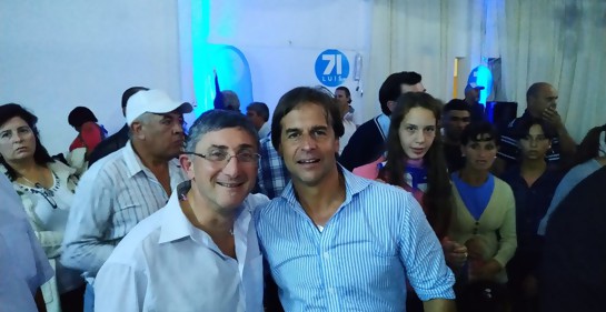 Marcos Melnik con Luis Lacalle Pou