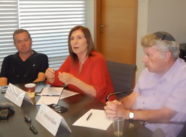 Eldad Shavit, Sima Shine y Ephraim Kam, del INSS
