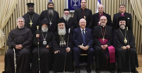 El Presidente de Israel realizó la tradicional recepción por el nuevo año, con las distintas denominaciones cristianas del país