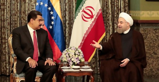 Maduro y el Presidente de Irán, patrón de Hezbola (Foto:Palacio Miraflores, via Reuters)