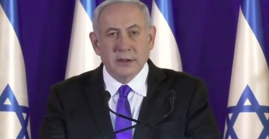 El Primer Ministro Netanyahu (Foto: Captura de pantalla Canal 11 tv israelí)