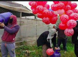 Israel neutralizó más de 125 cargas explosivas portadas por globos enviados desde Gaza
