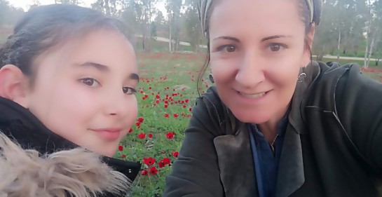 Dalia Harel de Sderot y su hija menor Tzofia