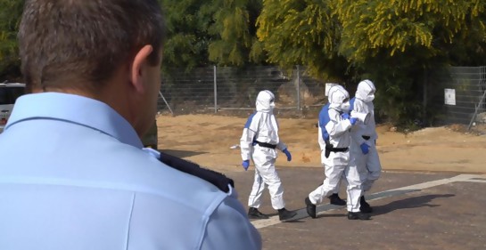 Fuerza especial de la Policía israelí se suma al esfuerzo contra el Corona