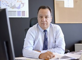 Con Sergio Rico, Director del Sistema Nacional de  Emergencia (Sinae) de Uruguay
