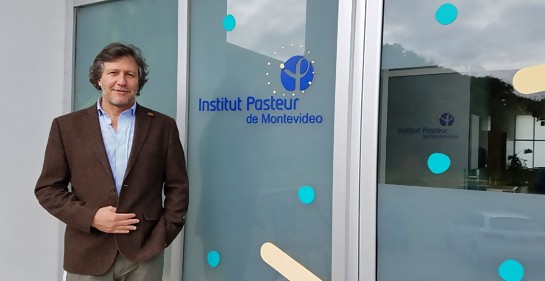 Con el Dr. Carlos Batthyany, Director del Institut Pasteur de Montevideo