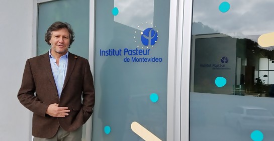 Con el Dr. Carlos Batthyany, Director del Institut Pasteur de Montevideo