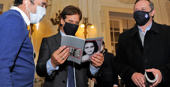 Presidente Lacalle Pou participó de lanzamiento de nueva edición de El diario de Ana Frank