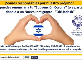 Solidaridad con nuevos inmigrantes latinoamericanos en Israel