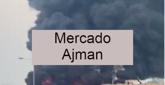 Alerta en Emiratos Árabes Unidos por un gran incendio en la ciudad Ajmán