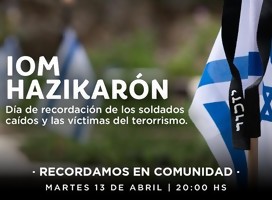 Hoy, Iom Hazikaron en Uruguay