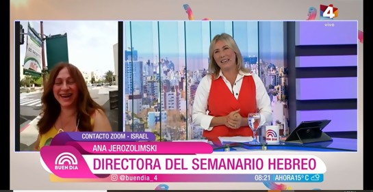 Detallada cobertura en Canal 4 sobre situación de Covid en Israel y donación israelí a Uruguay