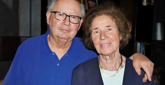 Con Serge y Beate Klarsfeld: la pareja cazadora de nazis.