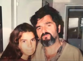 Dalia Gutmann junto a Ramón, su papá