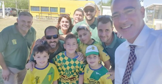 Una donación israelí que toca el corazón uruguayo: equipo de riego para canchas de fútbol en San José