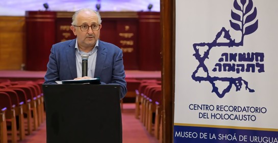 El homenaje del Ministro de Educación y Cultura a las víctimas de la Shoá