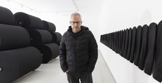  Con el artista Gerardo Goldwasser, ya de regreso de representar a Uruguay en la Bienal de Venecia