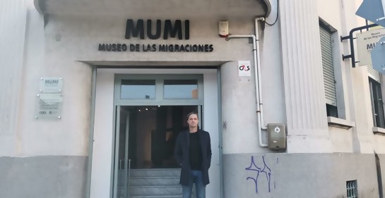 Con Luis Bergatta, Director del Museo de las Migraciones