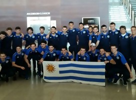 Años atrás, la delegación uruguaya antes de partir hacia Israel