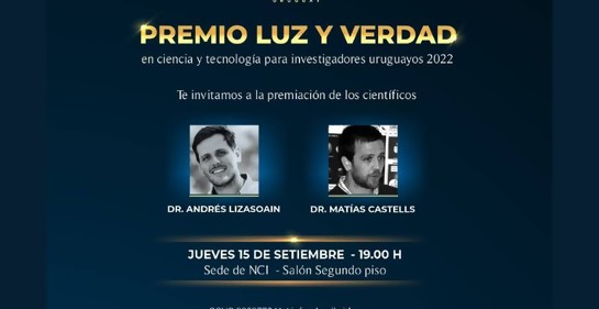 Premio Luz y Verdad 2022 de B'nai B'rith Uruguay