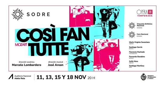 Cosi fan tutte en el Sodre