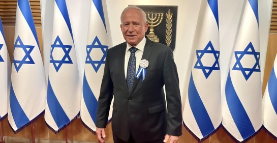 Con el ministro israelí Avi Dichter: seguridad, agricultura y reforma judicial