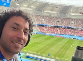 Martín Kesman, periodista deportivo, juntando trabajo y pasión