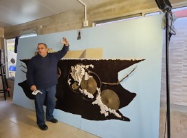 El artista Roberto Cadenas planta nuevos eslabones de amistad con Israel, esta vez en la Universidad ORT
