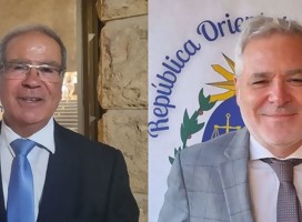 El saludo a Uruguay de dos diplomáticos israelíes que sirvieron en Montevideo