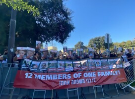  Los secuestrados, presentes por doquier en Israel