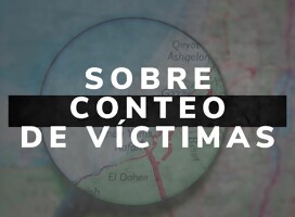 GAZA: sobre conteo de víctimas