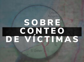 GAZA: sobre conteo de víctimas