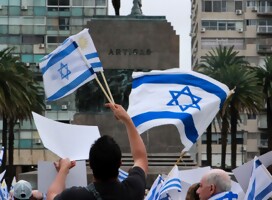 Acto interreligioso  en apoyo a Israel en la Plaza Independencia